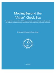 Screenshot of factsheet Moving Beyond the Asian Check Box